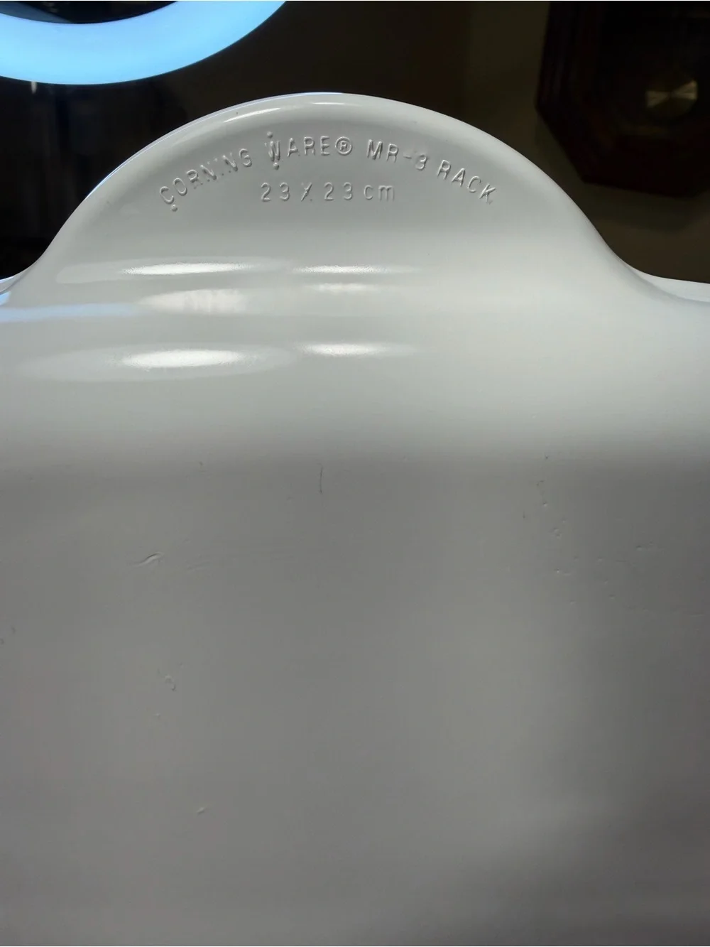 Vintage Corning Ware MR-3 Rack Microwave Bacon Browning Dish 23x23cm 9